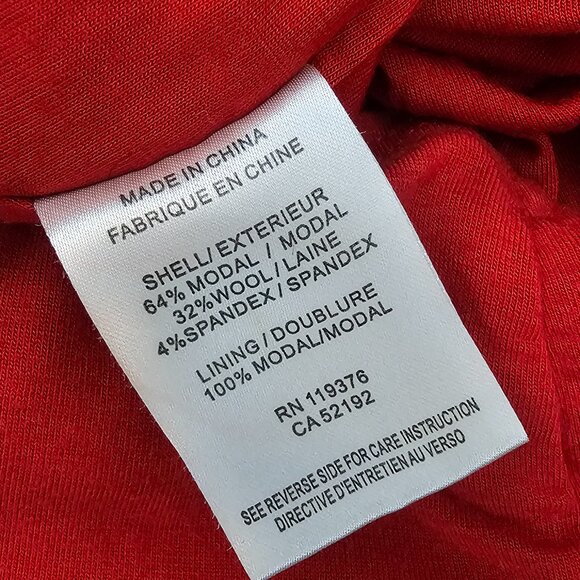 Helmut Lang Modal Wool Asymmetric Twist Stretchy Jersey Mini Tube Skirt M Red - Picture 7 of 8